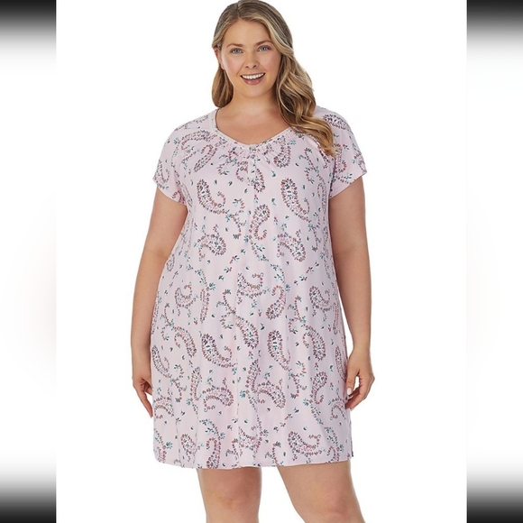 croft & barrow Other - Croft & Barrow Sleepwear Pink Paisley Sleep Dress
